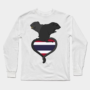 Gerbil Thailand (dark) Long Sleeve T-Shirt